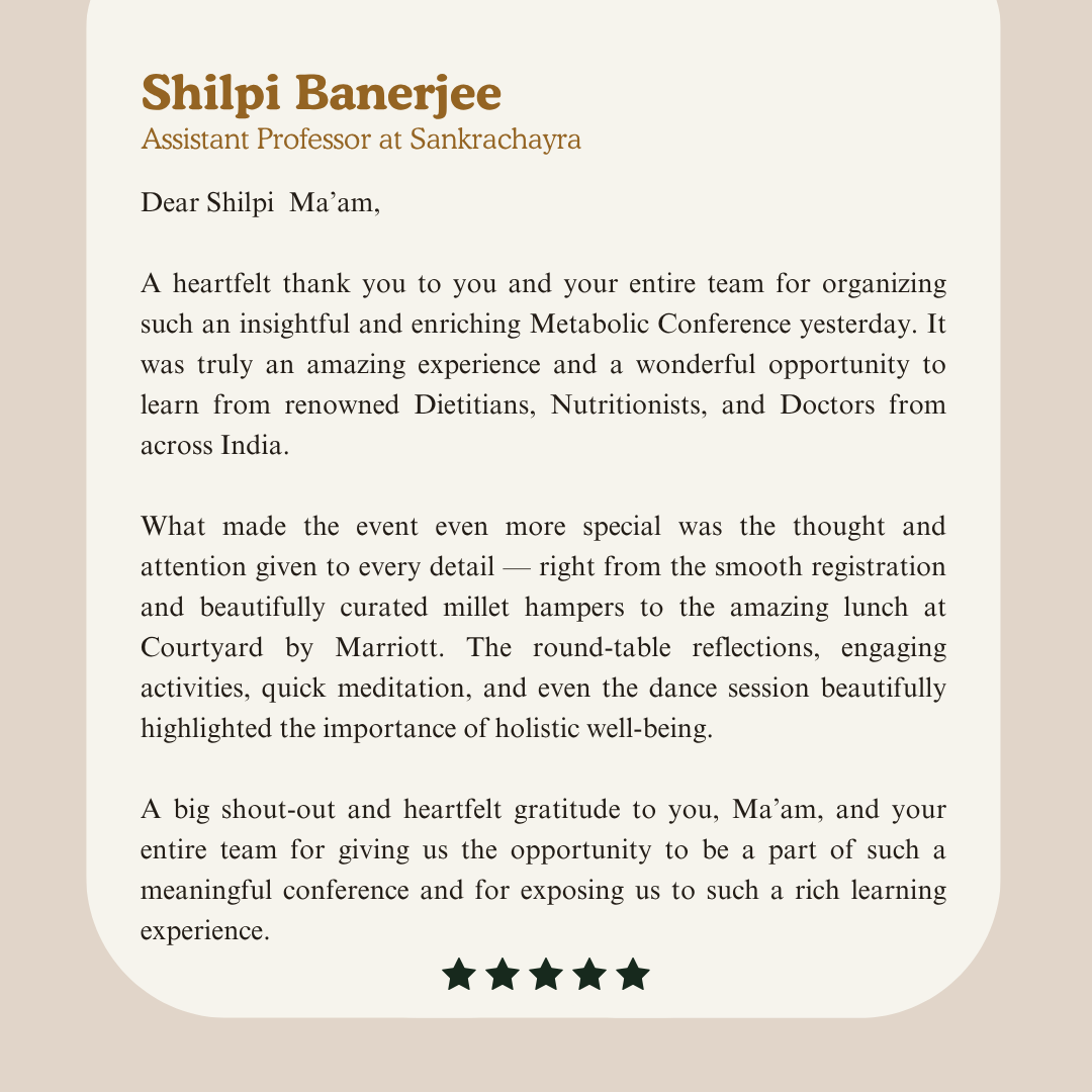 Attendee testimonial