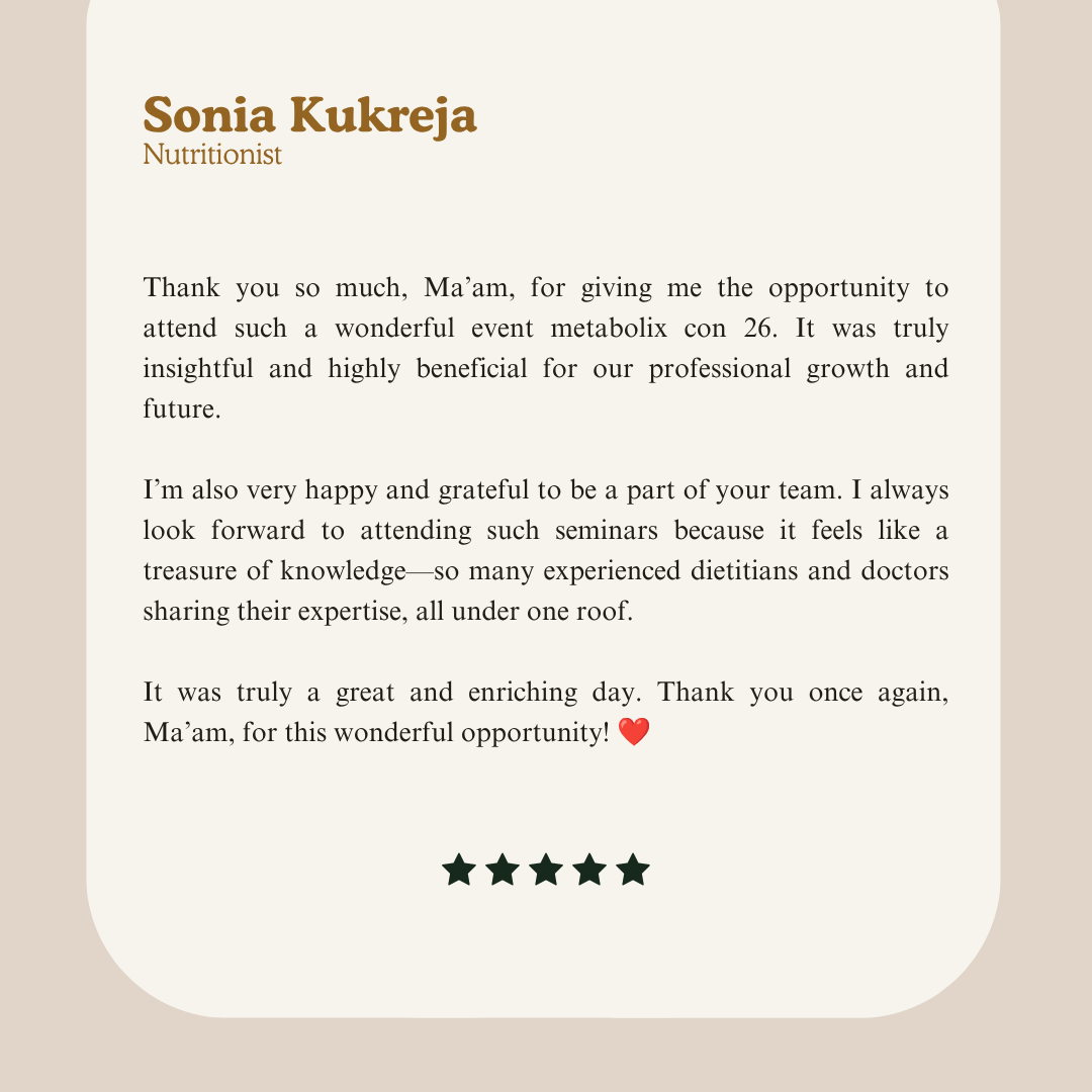 Attendee testimonial
