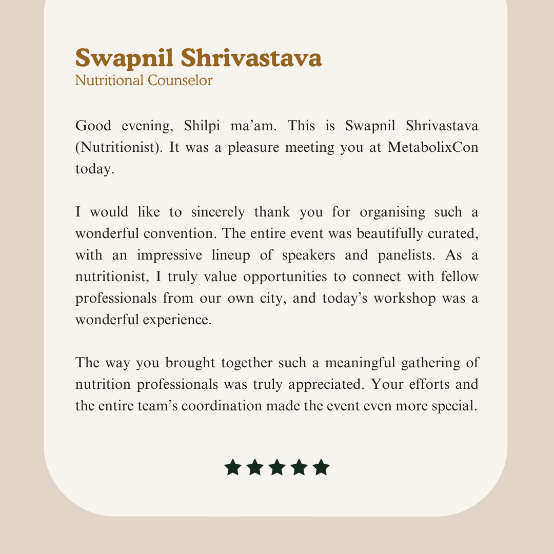 Attendee testimonial