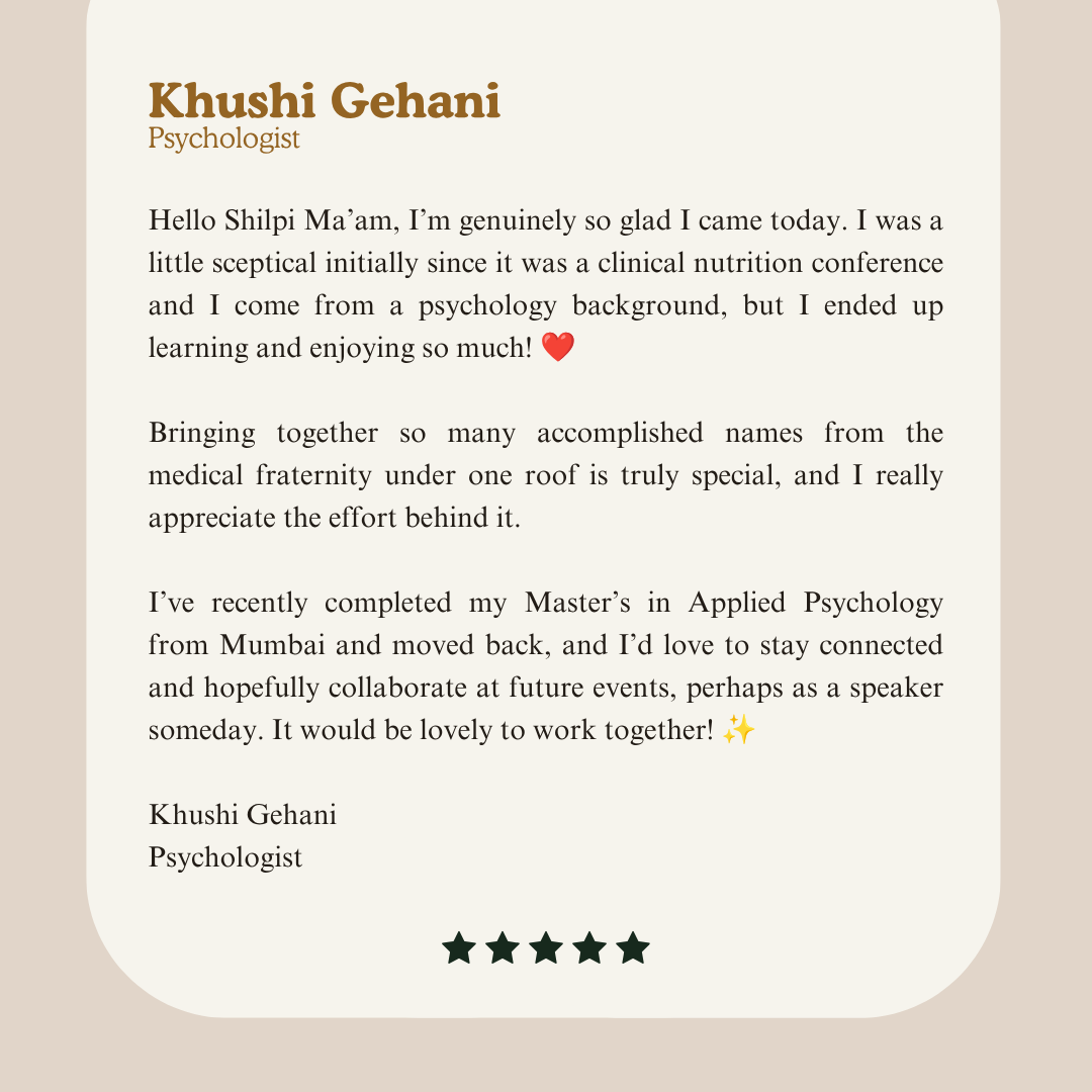 Attendee testimonial